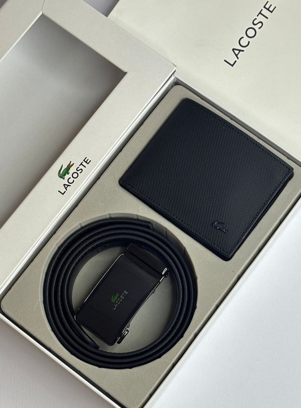 LC Leather Wallet-Belt Set For Men